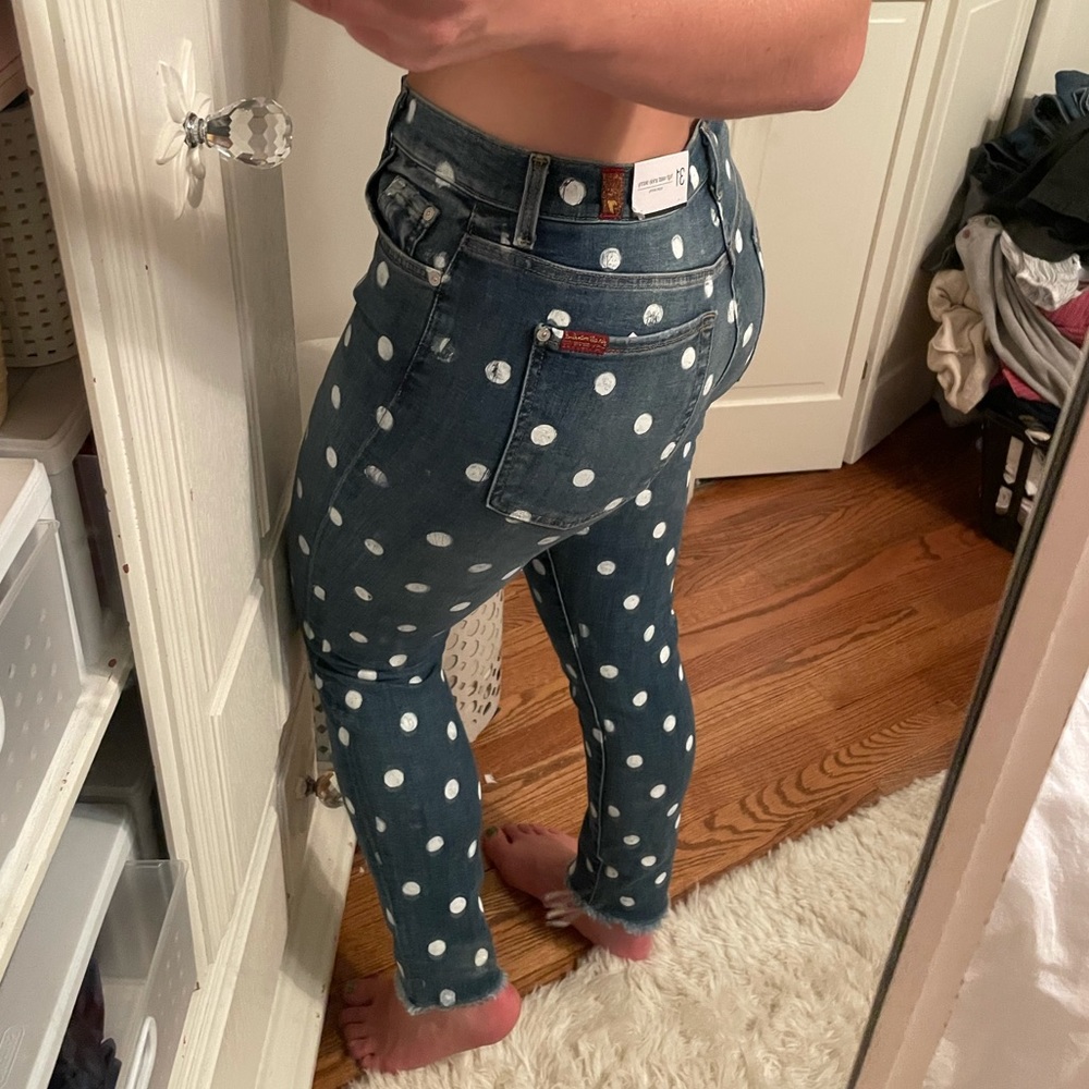 COPY - Poka Dot Seven for All Mankind Jeans NWT